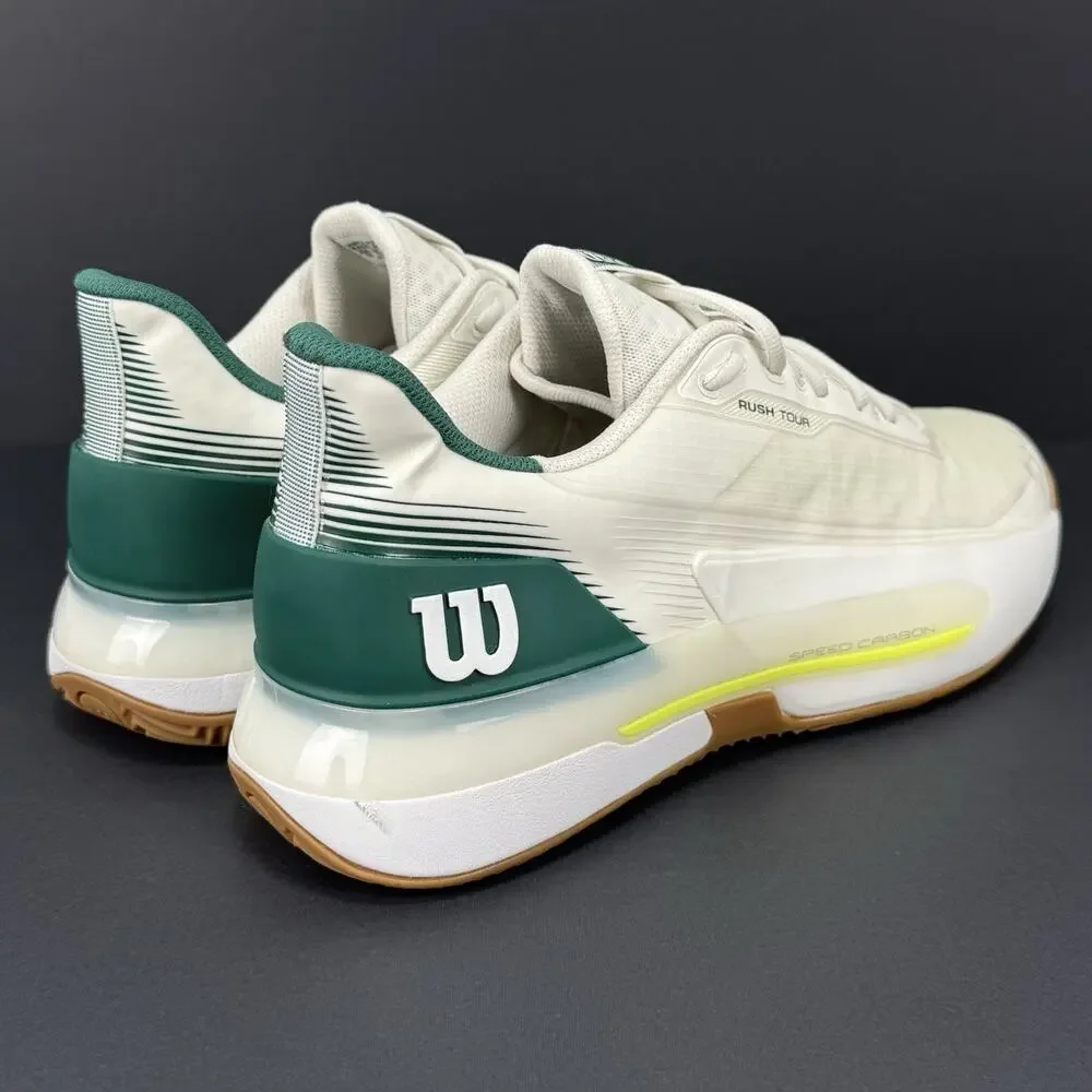 Wilson Rush Tour 5 Clay SAMPLE Men’s 10 Tennis Shoes White Green New